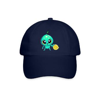 Alien Fruchtzauber: Süße Limone aus dem All - Baseballkappe - Blau/Blau - Vorne