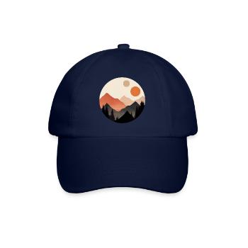 Mountains and two suns - Baseball Cap - blue/blue - Front