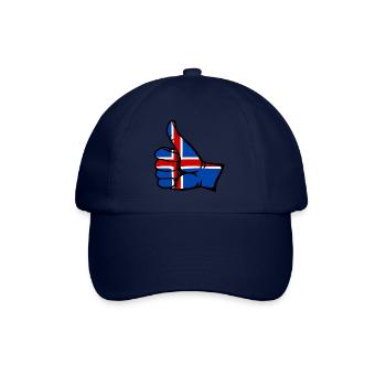 Drapeau de l’Islande Tout effacer l’icône - Casquette classique - bleu/bleu - Devant