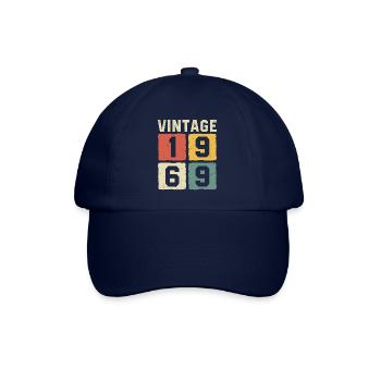 Vintage 1969 Geboren 1969 - Baseballkappe - Blau/Blau - Vorne