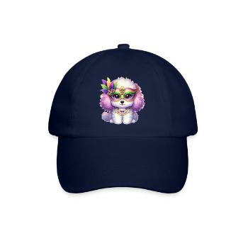 Conception de caniche Mardi Gras - Casquette classique - bleu/bleu - Devant