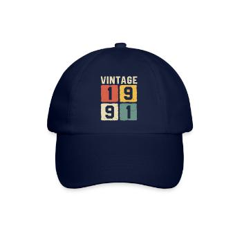 Vintage 1991 Born 1991 - Baseball Cap - blue/blue - Front