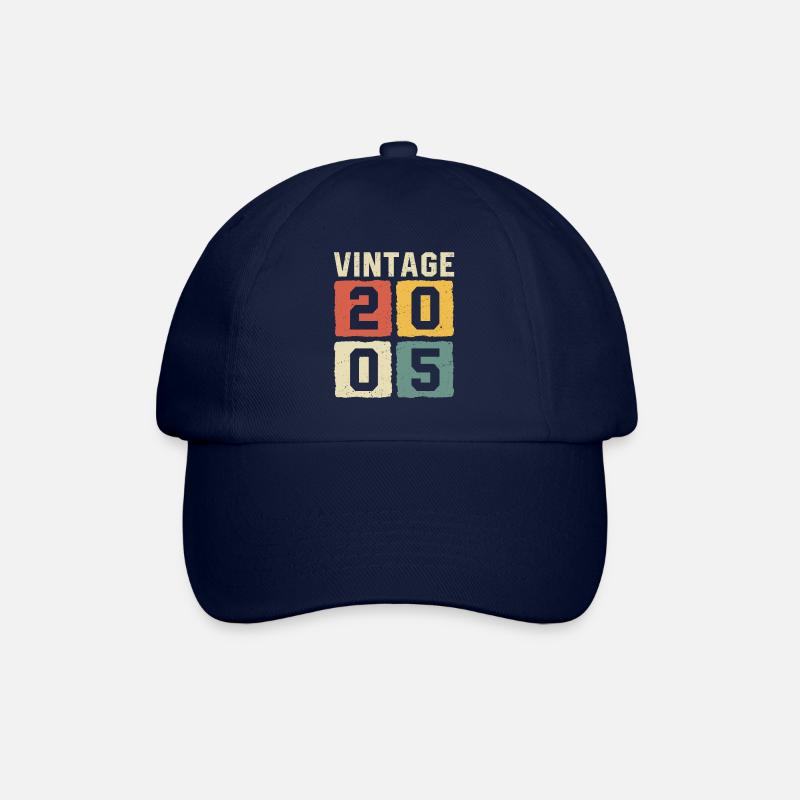 Vintage 2005 Geboren 2005 - Baseballkappe - Blau/Blau