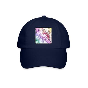 Regenbogen Tukan - Baseballkappe - Blau/Blau - Vorne
