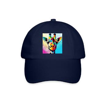 Girafe Pop Art - Casquette classique - bleu/bleu - Devant