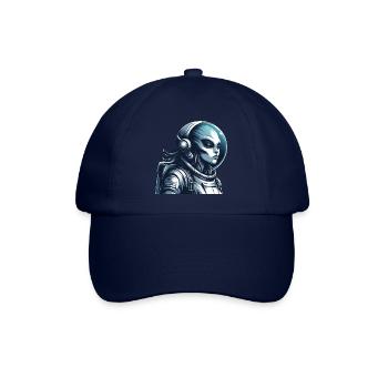 Alien Astronaut Weltraum Erkundung - Baseballkappe - Blau/Blau - Vorne