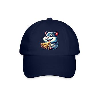 Hamster Meerschweinchen Pizza Fast Food Liebhaber - Baseballkappe - Blau/Blau - Vorne