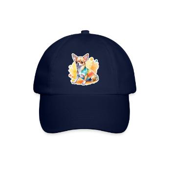 Chihuahua Watercolors - Baseball Cap - blue/blue - Front