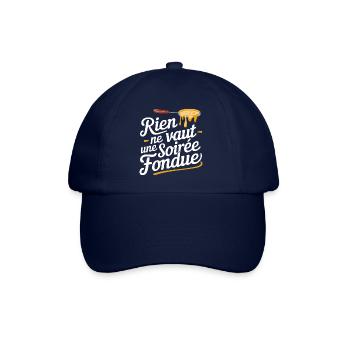 Rien ne vaut une soirée fondue - Casquette classique - bleu/bleu - Devant