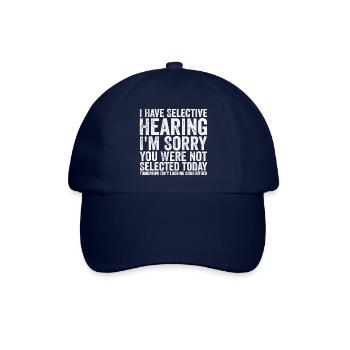 i have selective hearing i'm sorry - Casquette classique - bleu/bleu - Devant