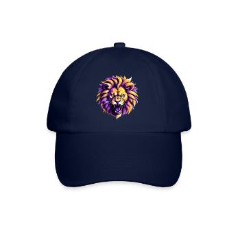 Yellow and purple lion Los Angeles - Baseball Cap - blue/blue - Front