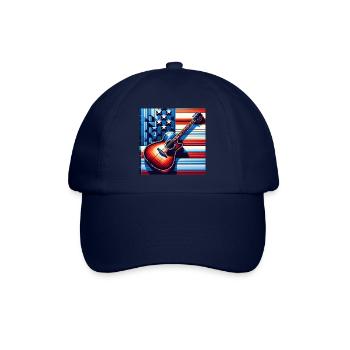American Guitar - Baseball Cap - blue/blue - Front