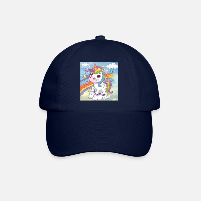 Rainbow Unicorn - Baseball Cap - blue/blue