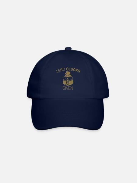 Zero clucks given - Baseball Cap - blue/blue