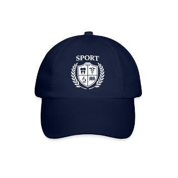 logo_sport_white_on_transparent - Baseball Cap - blue/blue - Front