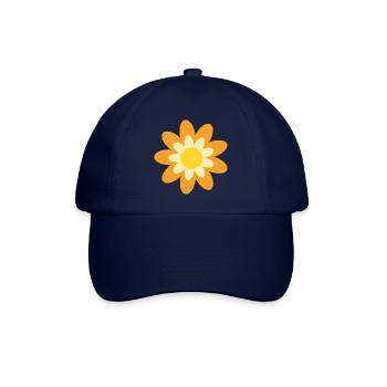 Hippie du cadeau fleur de fleurs des années 70 - Casquette classique - bleu/bleu - Devant