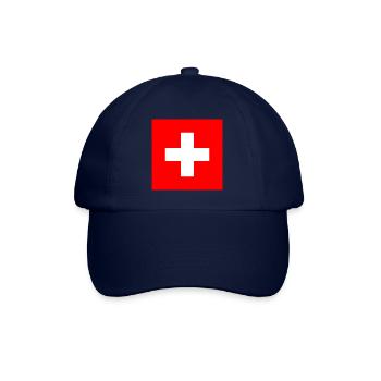 Croix suisse grande - Casquette classique - bleu/bleu - Devant