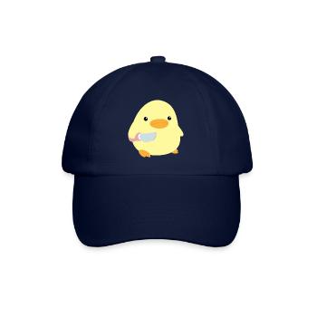 Duck with Knife Meme Chicks Chicken Goose Thanks To Memes - Baseball Cap - blue/blue - Front