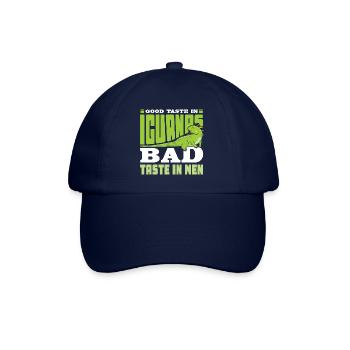 Good Taste in Iguanas bad taste in men - Baseballkappe - Blau/Blau - Vorne