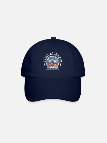 Ich liebe die Normandie und den Berg St. Michel - Baseballkappe - Blau/Blau