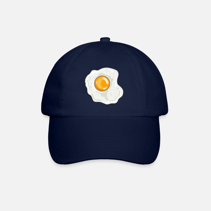 Spiegelei Pfanne Eigelb Eiweiß - Baseballkappe - Blau/Blau