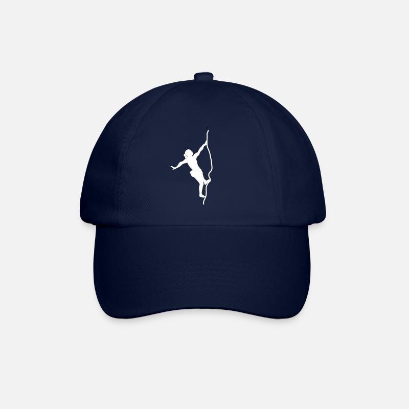 Rock climber mountains rock climbing - Baseball Cap - blue/blue