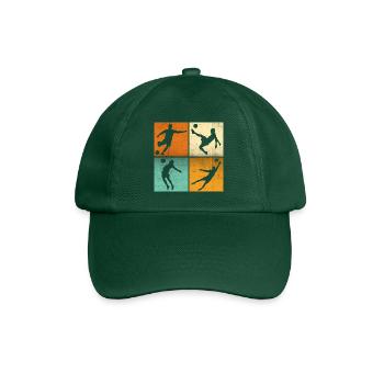 Passionné de foot t-shirt joueur de foot Vintage - Casquette classique - vert bouteille - Devant