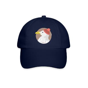 Möwe rote Mütze | moin - Baseballkappe - Blau/Blau - Vorne