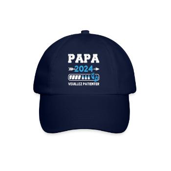 Papa 2024 annonce naissance cadeau pour futur père - Casquette classique - bleu/bleu - Devant