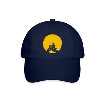 ATV Silhouette Quad Sun Gift - Baseball Cap - blue/blue - Front