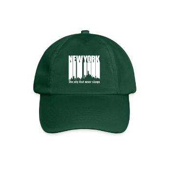 new york - Casquette classique - vert bouteille - Devant