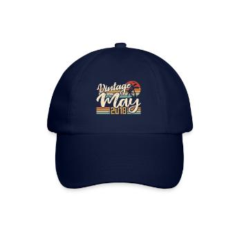 Birthday Vintage May 2018 Born in May 2018 - Baseball Cap - blue/blue - Front
