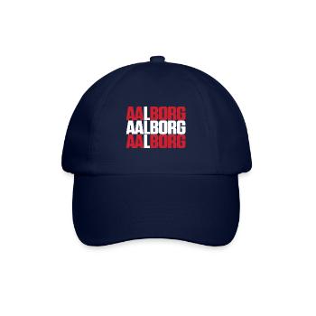 Aalborg Dänemark Fahne - Baseballkappe - Blau/Blau - Vorne