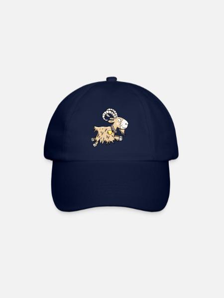 Sprunghafte Ziege I Widder I Ziegenbock Geschenk - Baseballkappe - Blau/Blau