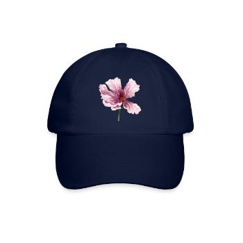 blume rosa - Baseballkappe - Blau/Blau - Vorne