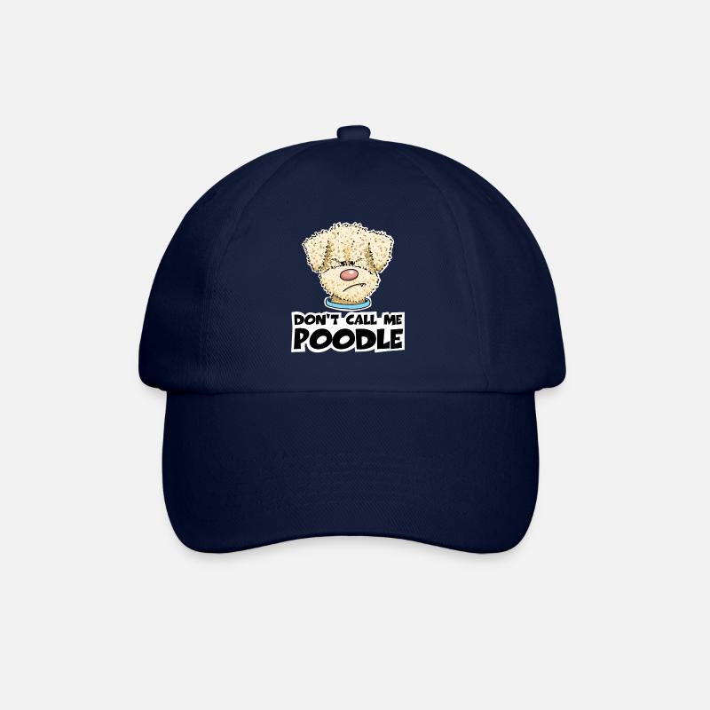 Poodle1 3 - Baseballkappe - Blau/Blau
