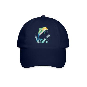 21 Delfin - Baseballkappe - Blau/Blau - Vorne