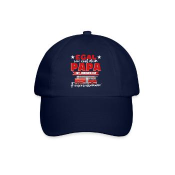 Junge Mädchen Feuerwehr cooler Papa Feuerwehrmann - Baseballkappe - Blau/Blau - Vorne