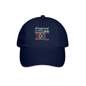 Original November 2006 16th Birthday Gift - Baseball Cap - blue/blue - Front