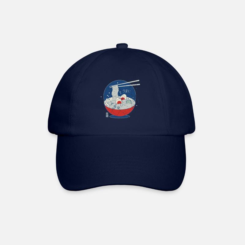 Great Ramen Wave / Great Ramen Wave Jahrgang/ Lebensmittel - Baseballkappe - Blau/Blau