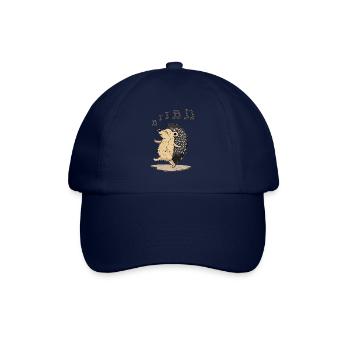 Igel, Igel entspannen und Musik genießen - Baseballkappe - Blau/Blau - Vorne