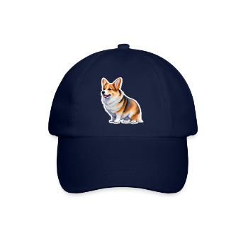 Welsh Corgi - Baseballkappe - Blau/Blau - Vorne