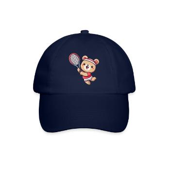 Ours en tant que joueur de tennis - servir et - Casquette classique - bleu/bleu - Devant