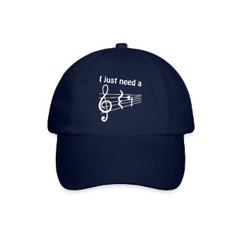 "I Just Need a Break" Music Musicians Sheet Music - Baseball Cap - blue/blue - Front