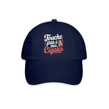 Touche pas à mes cigales - Casquette classique - bleu/bleu - Devant