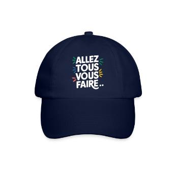 Allez tous vous faire - Casquette classique - bleu/bleu - Devant