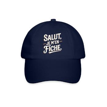 Salut je m'en fiche - Casquette classique - bleu/bleu - Devant