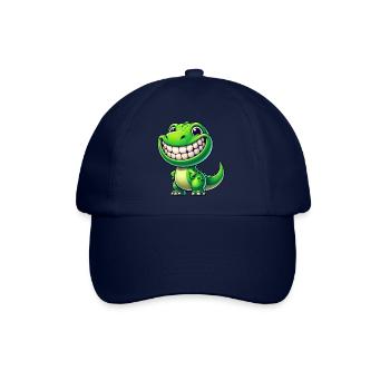 Dinosaure mignon T-Rex Cartoon Friendly - Casquette classique - bleu/bleu - Devant