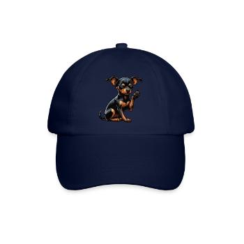 Miniature Pinscher Pinscher Pinscher Pinscher Owner Minpin - Baseball Cap - blue/blue - Front