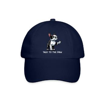 Talk to the Paw Boston Boston terrier Bostie Bosti - Baseball Cap - blue/blue - Front